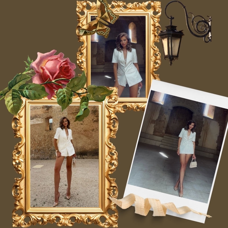 Sensual Sophistication: Liuba's Elegant Fusion with Nude Transparent High Heels